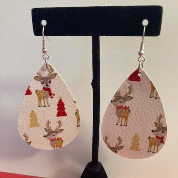 3/$12~Christmas Reindeer Earrings - Picture 3 of 6